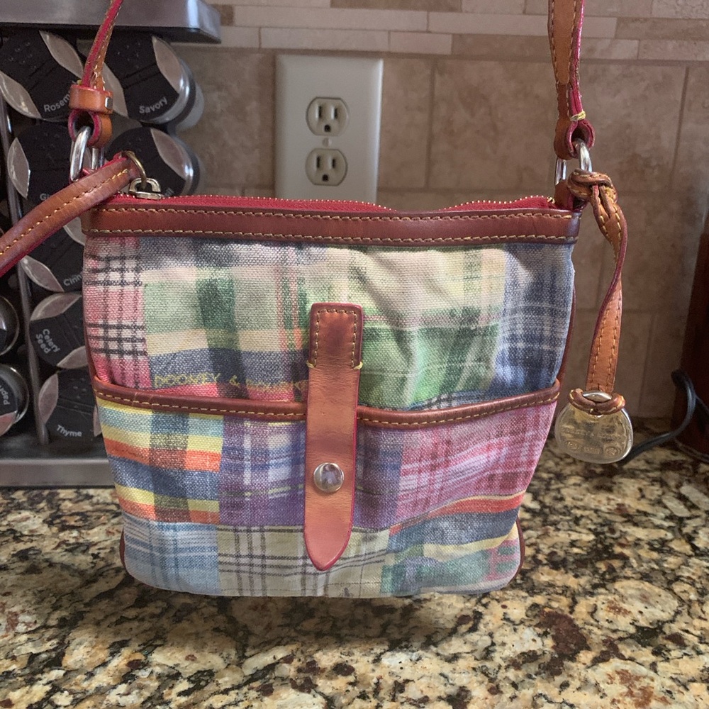 Dooney & Bourke Patchwork Ant Picnic Crossbody Bag with Adjustable Strap